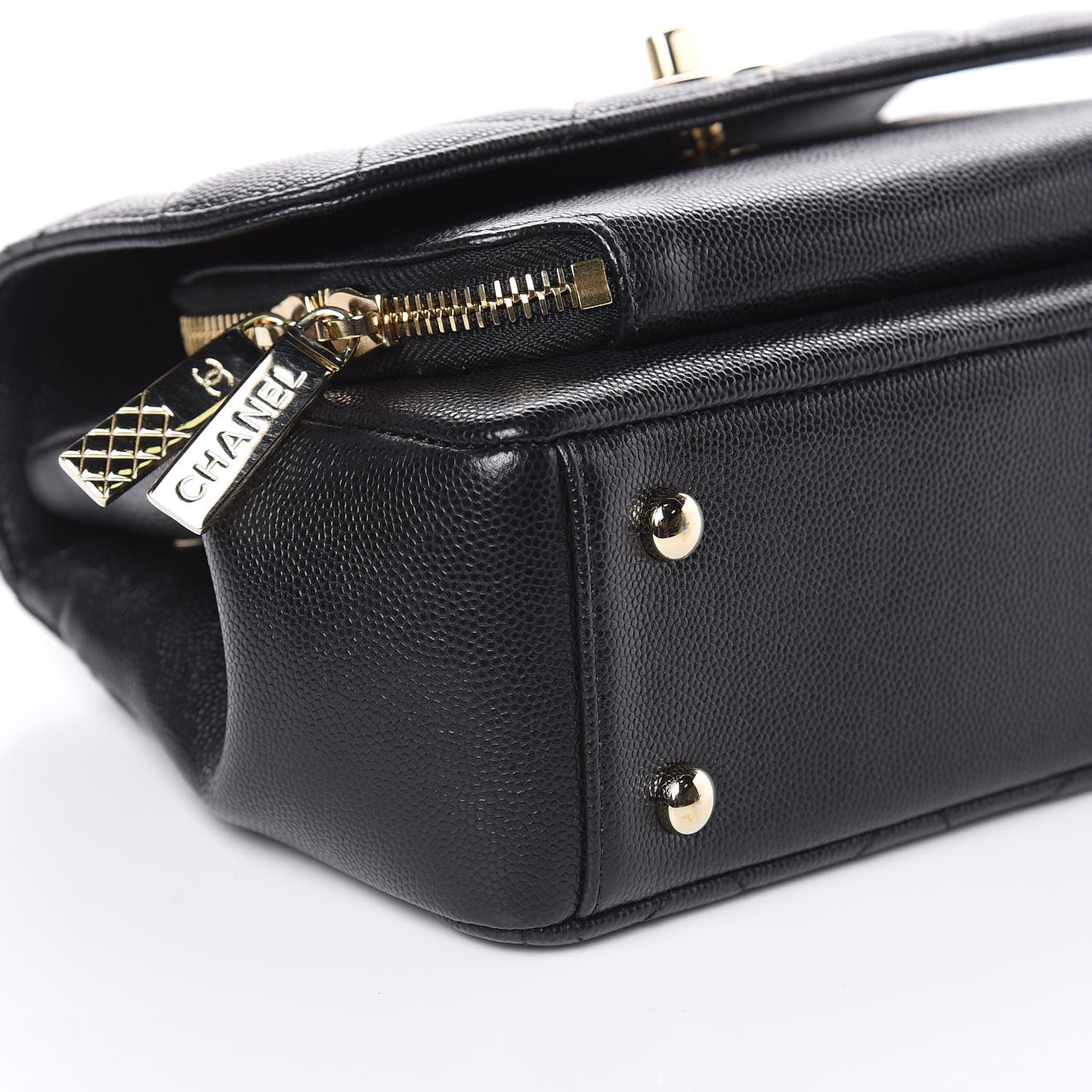 Caviar Quilted Small Business Affinity Flap Black
