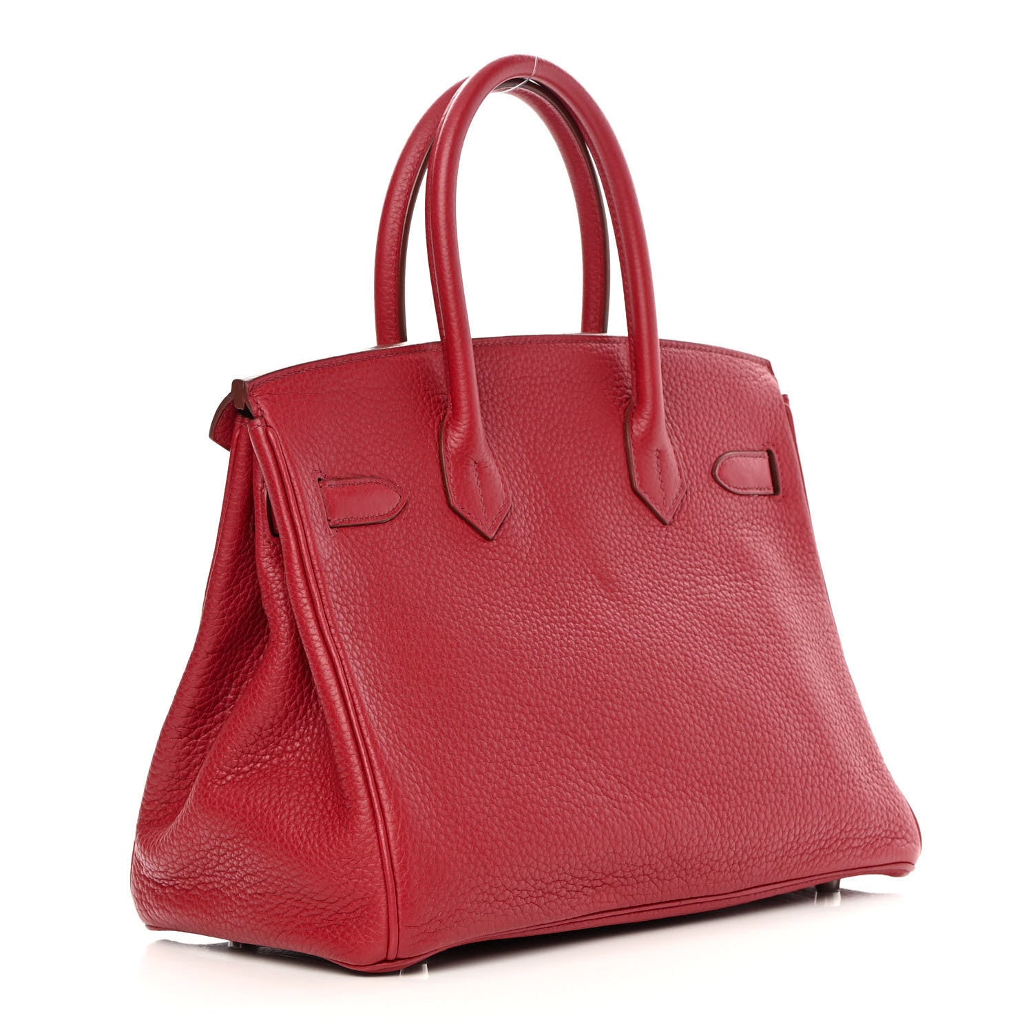 Hermes Taurillon Clemence Birkin 30 Rouge Garance 2 of 12