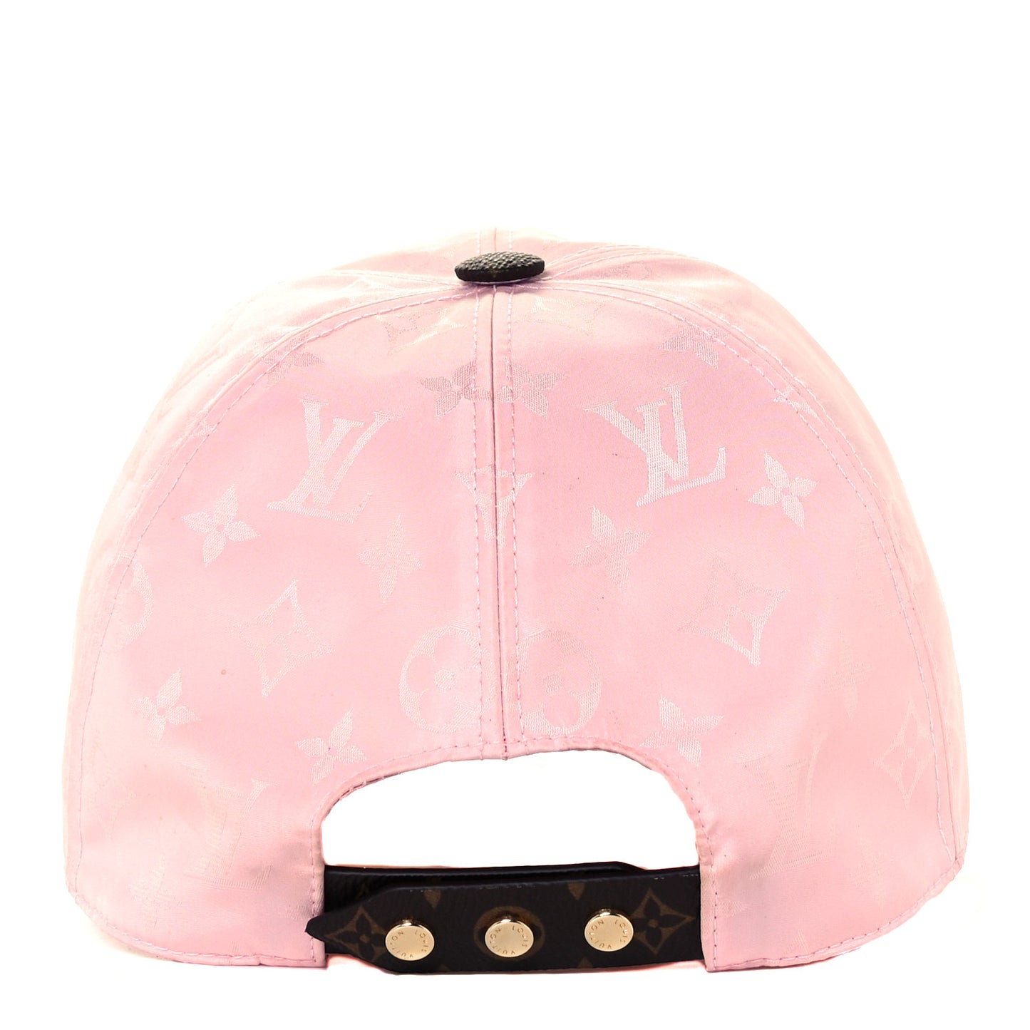 Polyester Silk Monogram LV Get Ready Cap L Pink