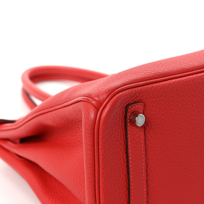 Hermes Togo Birkin 30 Rouge Pivoine 10 of 14