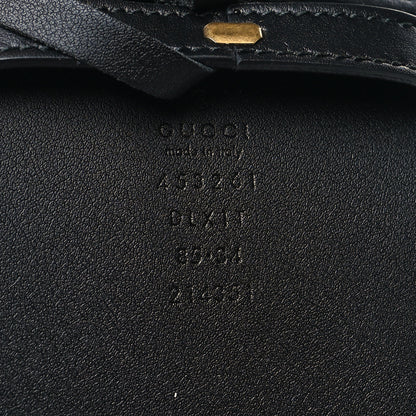Gucci Moon Calfskin Pearl Double G 70mm Belt 85 34 Black Cream 5 of 5