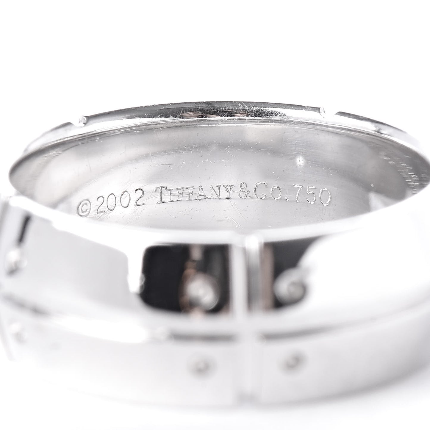 18K White Gold Streamerica Ring 59 8.75