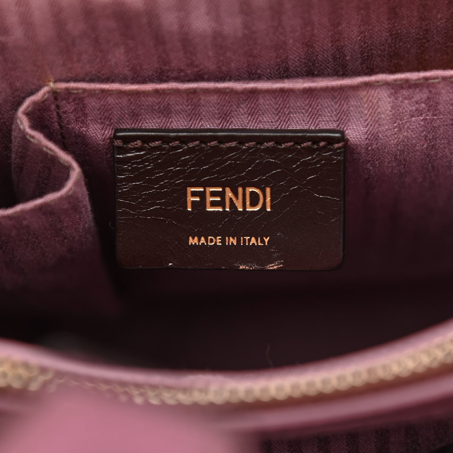 Fendi Vitello Elite Flamingo Regular 2Jours Tote Lilla Glicine 6 of 10