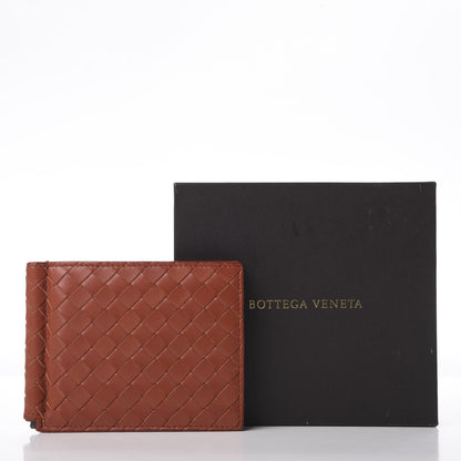 Bottega Veneta Calfskin Intrecciato Bi-Fold Wallet With Money Clip Brique 13 of 13
