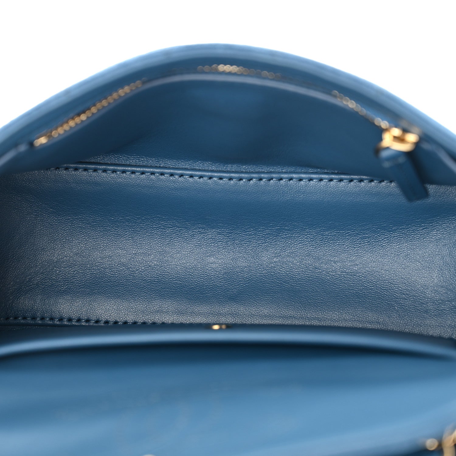 Chanel Suede Calfskin Mini Souplissimo Flap Blue 4 of 10
