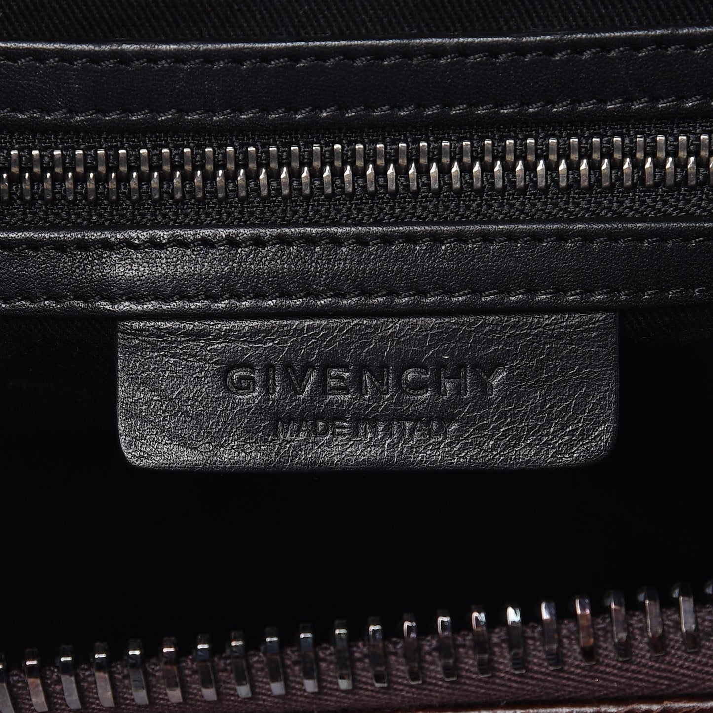 Calfskin Crocodile Embossed 3D Stud Medium Antigona Brown
