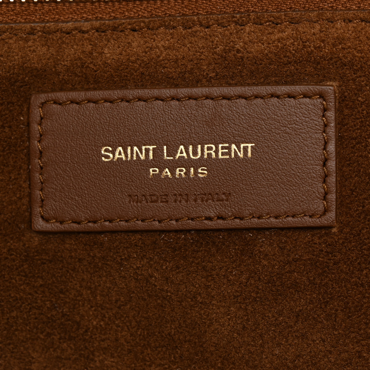 Saint Laurent Suede Le 5 A 7 Bea Tote Caramel Cognac 6 of 10