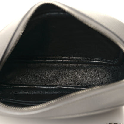 Saint Laurent Grain De Poudre Matelasse Monogram Mini Lou Camera Bag Granite 5 of 10