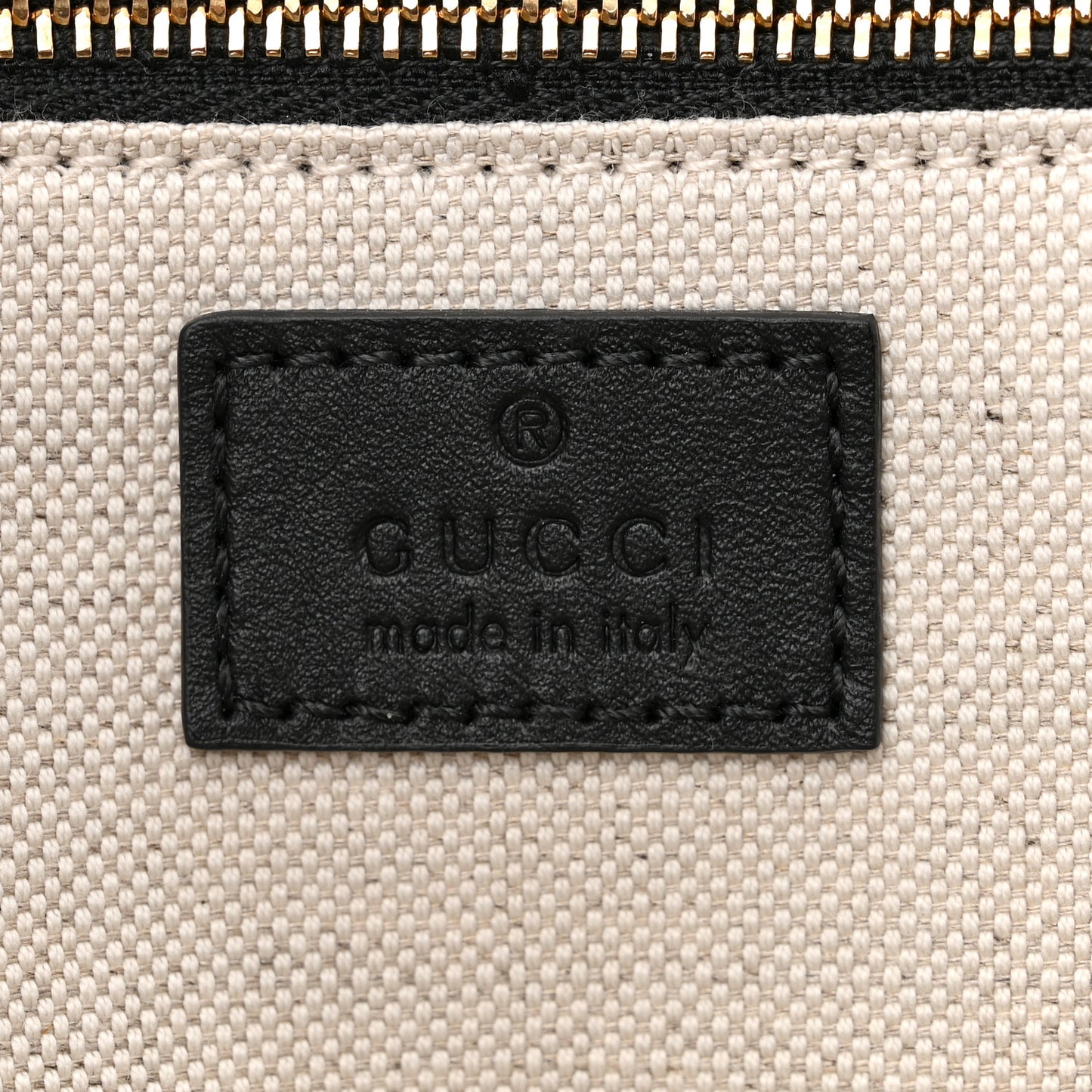 GG Supreme Monogram Horsebit 1955 Soft Small Shoulder Bag Beige Black