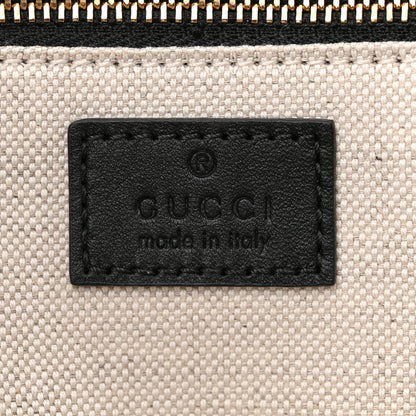 Gucci GG Supreme Monogram Horsebit 1955 Soft Small Shoulder Bag Beige Black 6 of 9