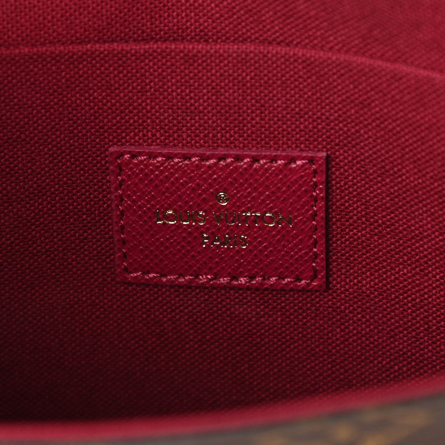 Monogram Pochette Felicie Chain Wallet Fuchsia