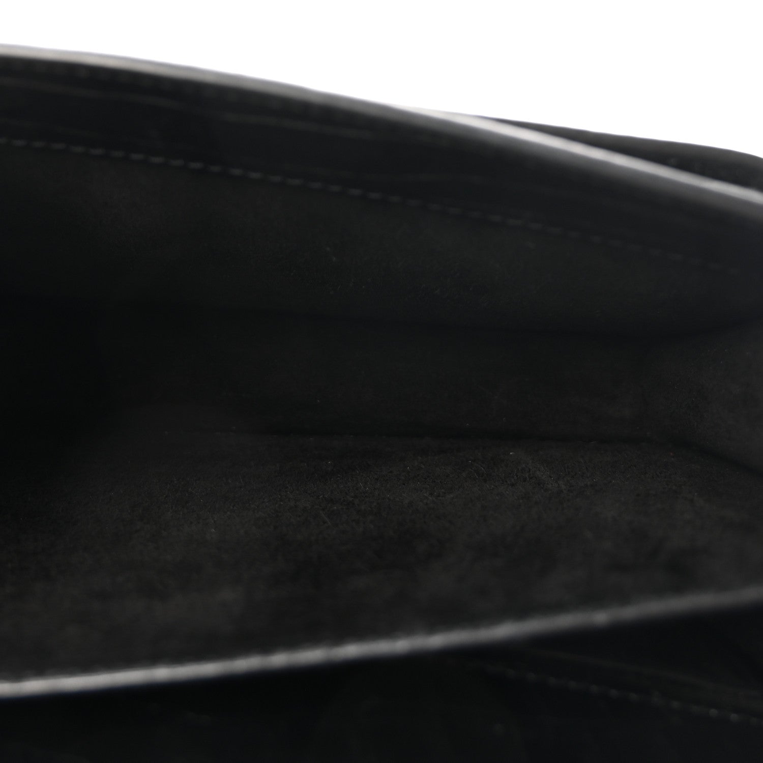Saint Laurent Calfskin Crocodile Embossed Medium Monogram Sunset  Black 5 of 9