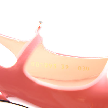 Gucci Vernice Crystal Horsebit Charlotte 42mm Slingback Pumps 39 Bubble Gum 9 of 10