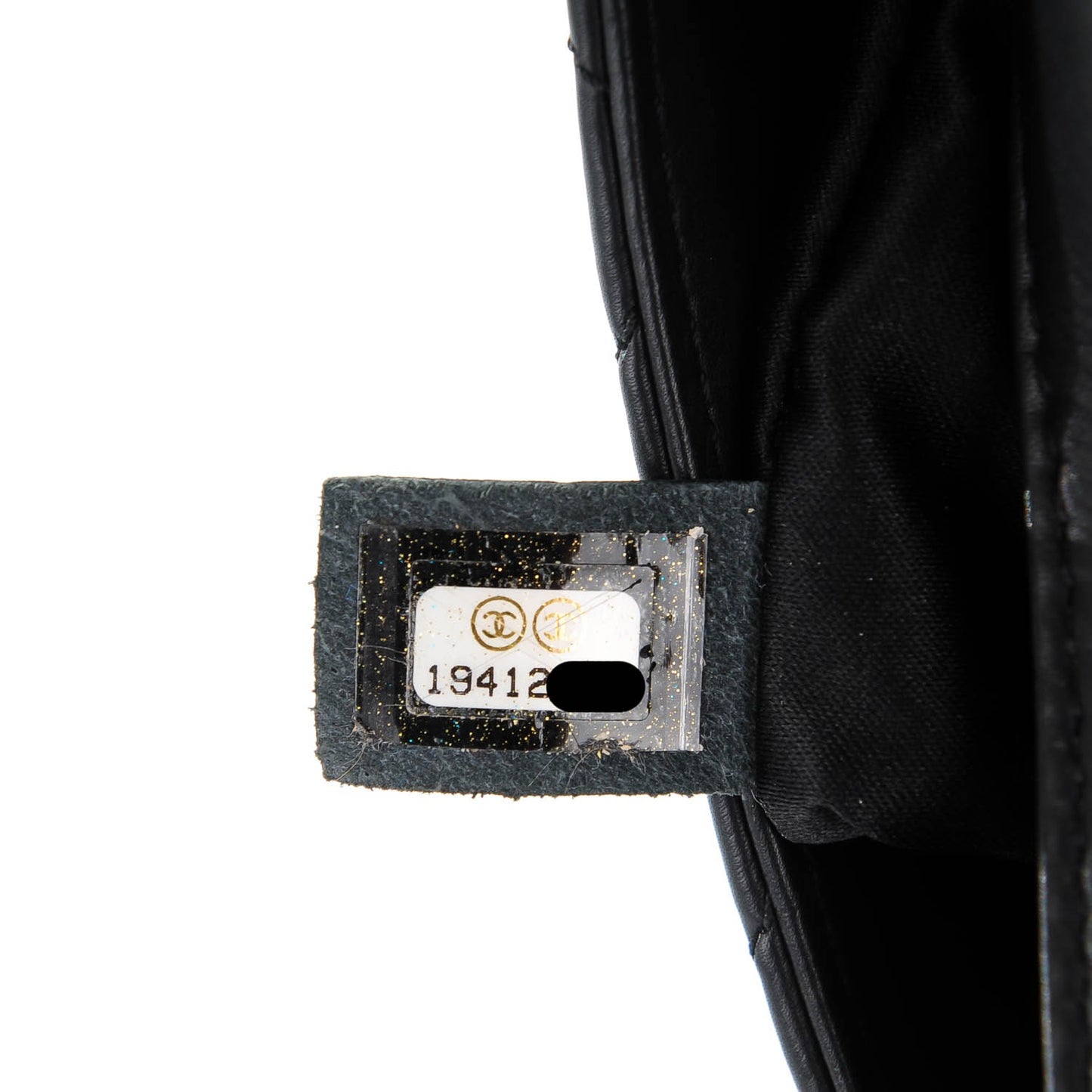 Lambskin Quilted Jumbo 3 Flap Black