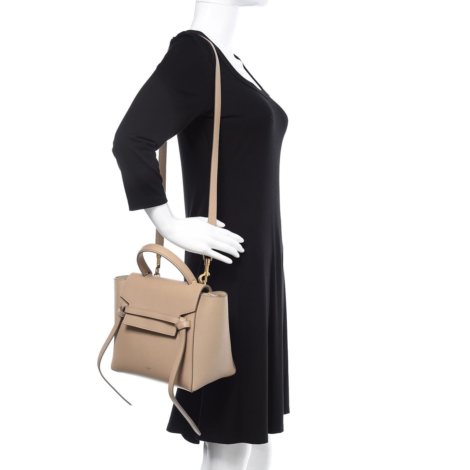 Celine Grained Calfskin Micro Belt Bag Light Taupe 1 of 9