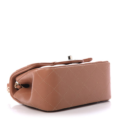 Chanel Lambskin Quilted Mini Square Flap Brown 4 of 10