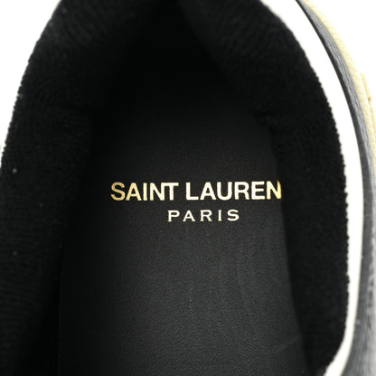 Saint Laurent Calfskin Perforated Womens Sneakers 37 White 8 of 9