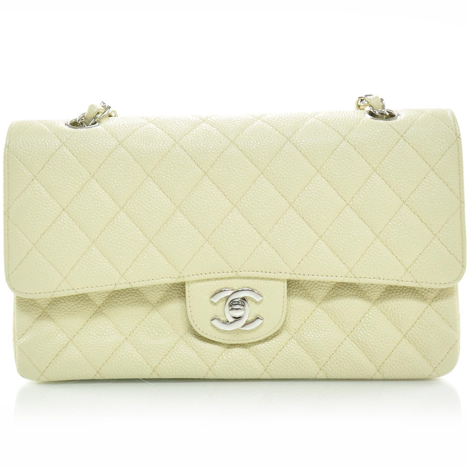 Chanel Caviar Quilted Medium Double Flap Beige Clair 1 of 11