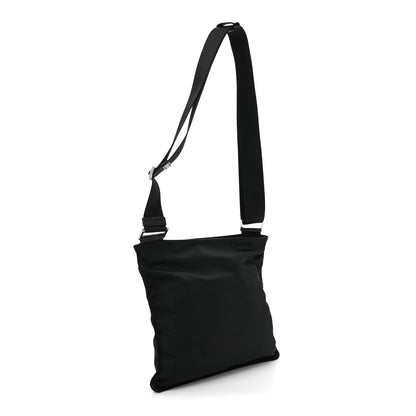 Prada Nylon Vela Flat Messenger Bag Black 3 of 10