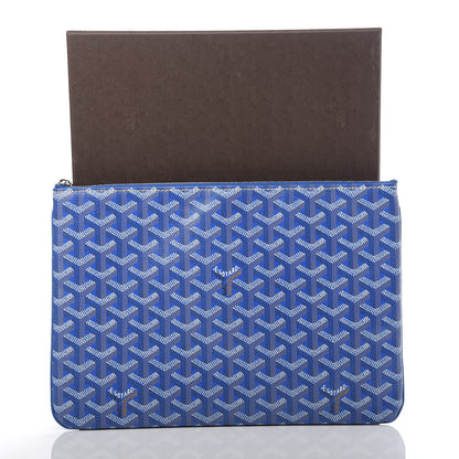 Goyard Goyardine Senat Pochette MM Sky Blue 8 of 8