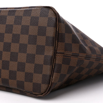 Louis Vuitton Damier Ebene Neo Neverfull MM Rose Ballerine 10 of 14