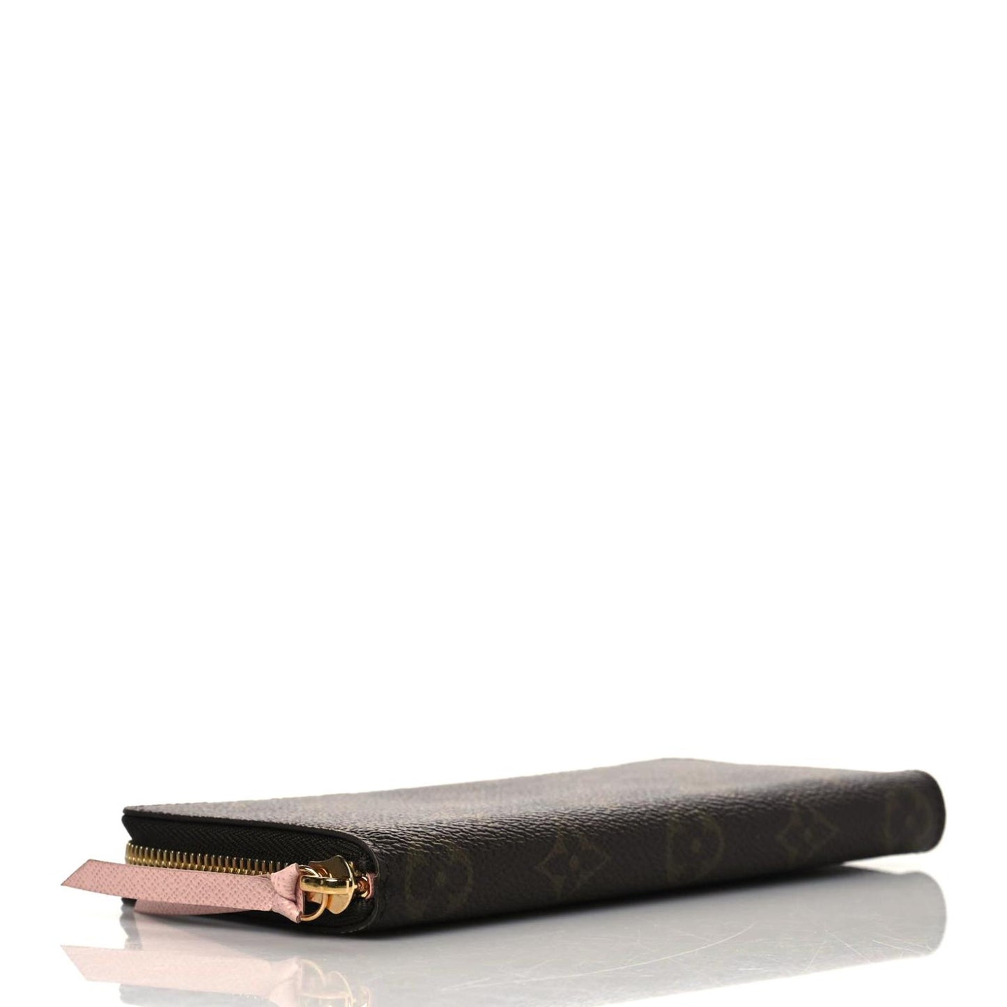 Monogram Clemence Wallet Rose Ballerine
