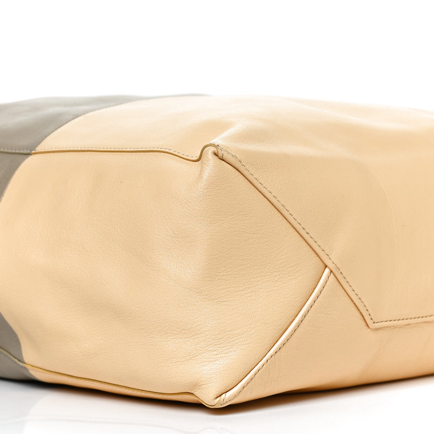 Lambskin Vertical Bi-Cabas Butter