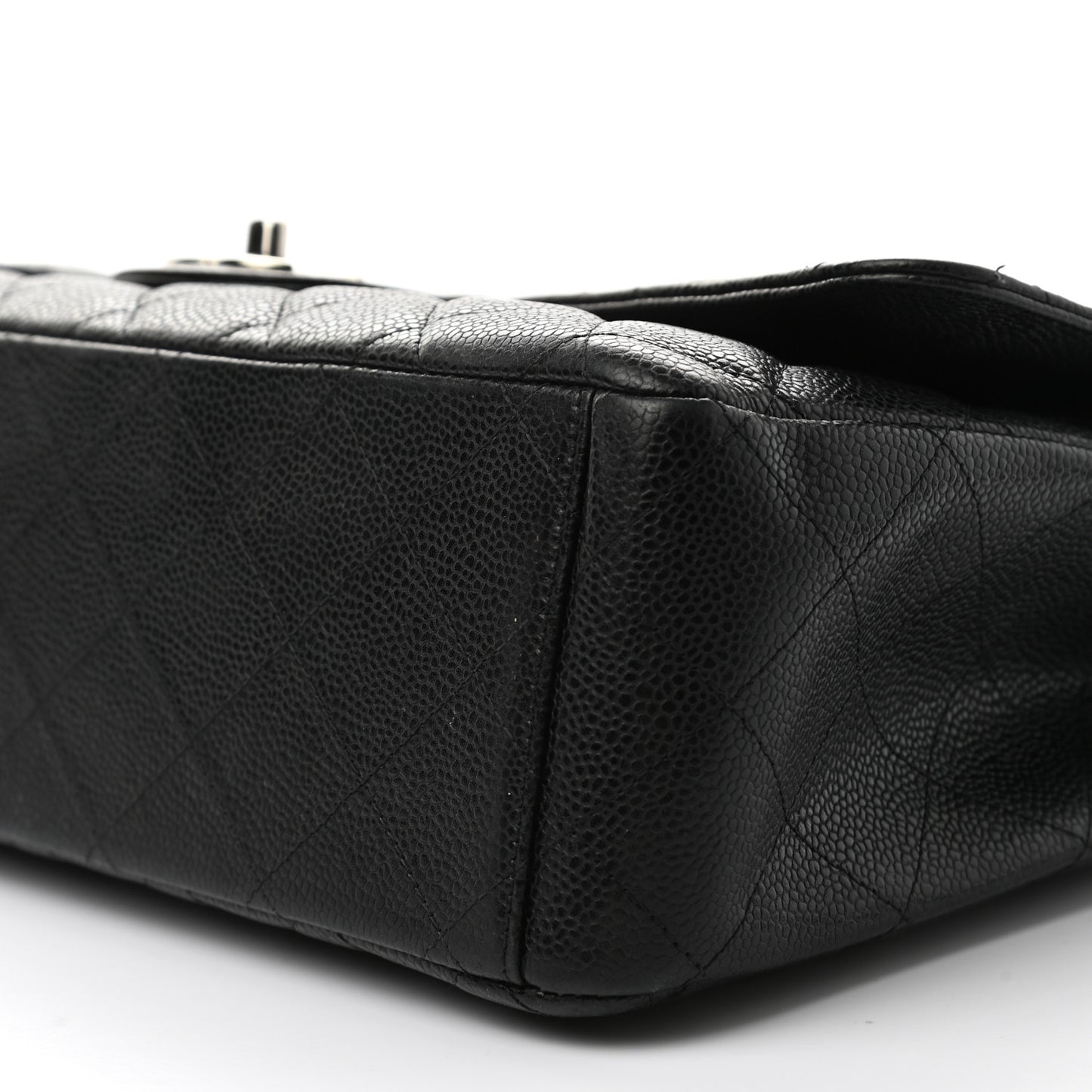Caviar Quilted Maxi Double Flap Black