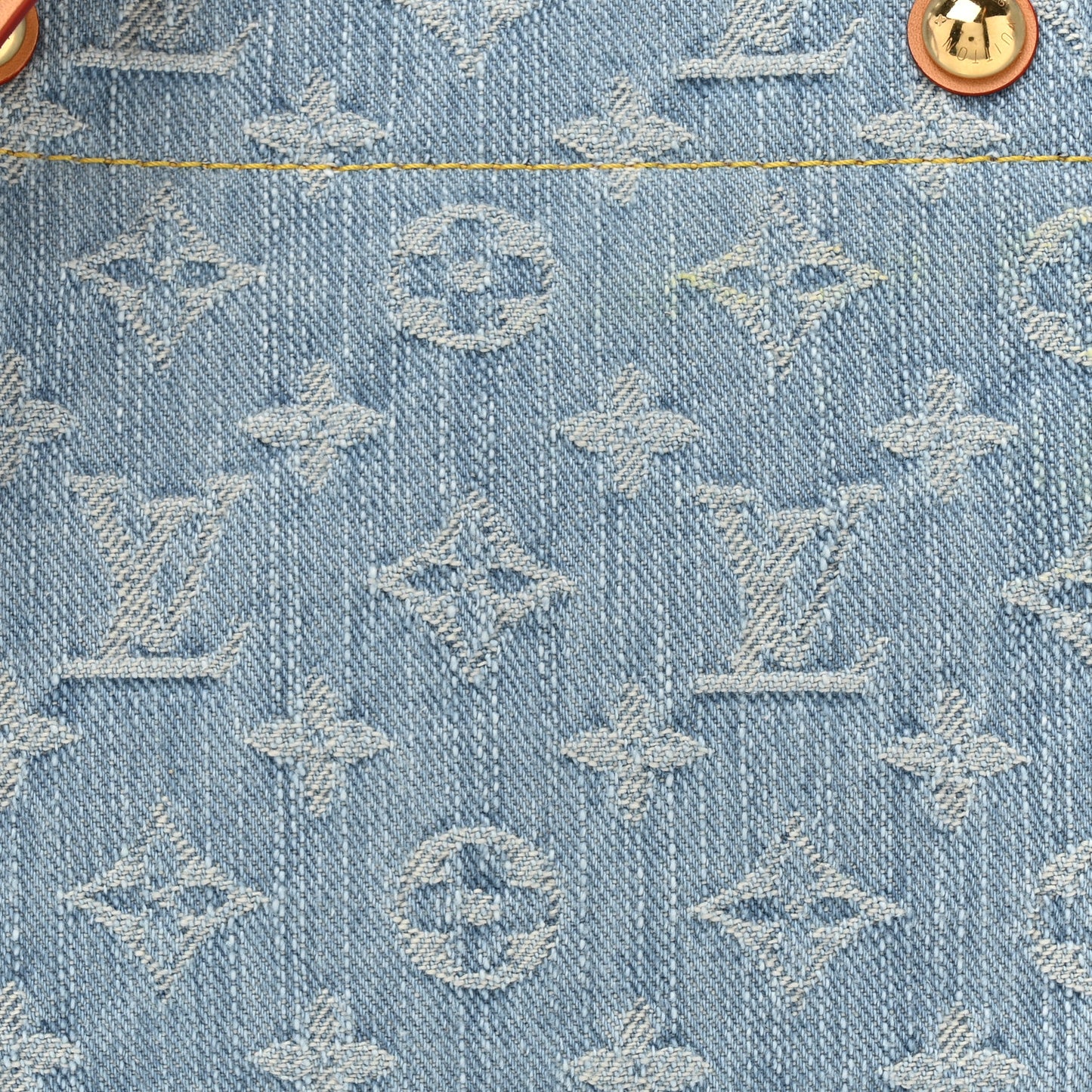 Monogram Washed Denim Let Go PM Sky Blue