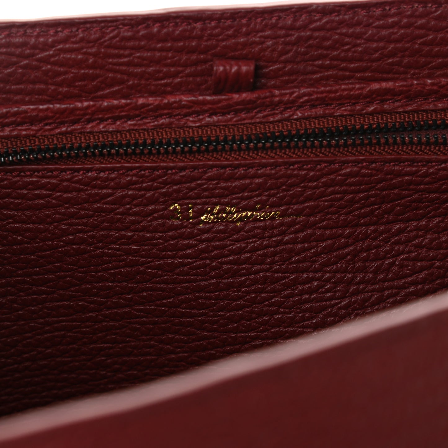 Textured Calfskin Large Pashli Satchel Oxblood