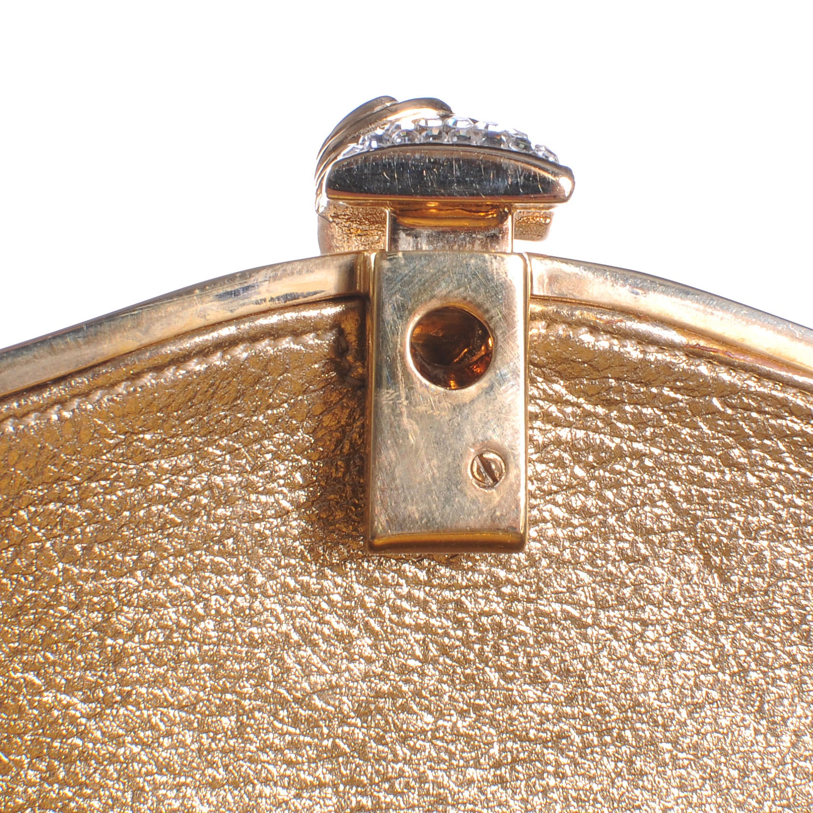 Judith Leiber Crystal Paisley Arabian Nights Minaudiere Clutch Gold 8 of 9
