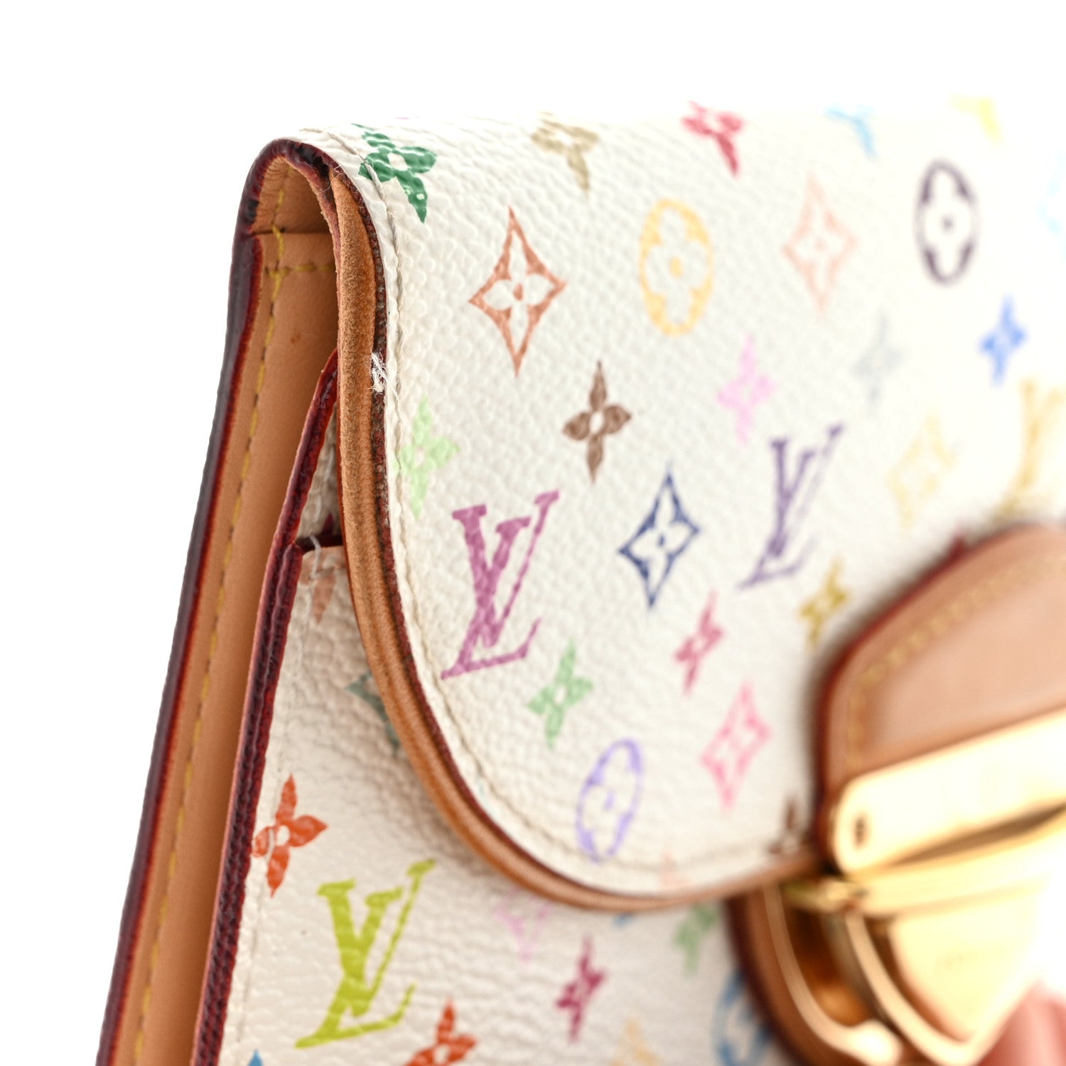 Louis Vuitton Monogram Multicolor Eugenie Wallet White 13 of 14