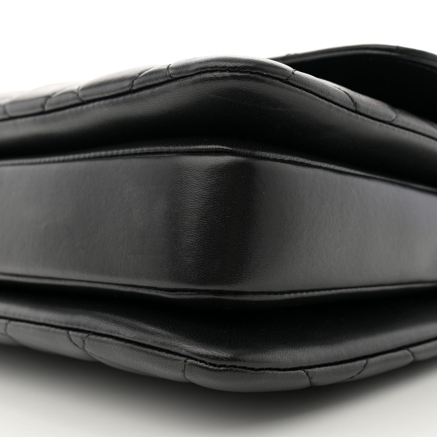 Lambskin Quilted Medium Trendy CC Flap Dual Handle Bag Black