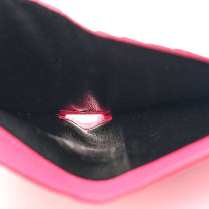 Saint Laurent Calfskin Classic Y Compact Wallet Fuchsia 6 of 9
