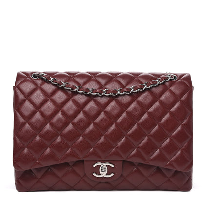 Chanel Caviar Quilted Maxi Double Flap Red 1 of 14