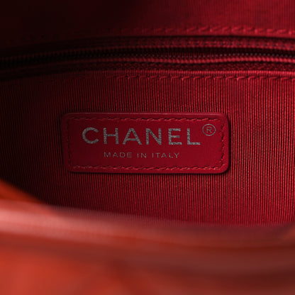 Chanel Aged Calfskin Quilted Small Gabrielle Hobo Red 6 of 10