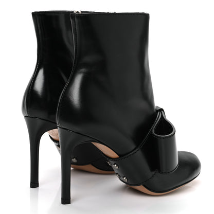 Valentino Garavani Calfskin Bow Ankle Boots 35 Black 5 of 10