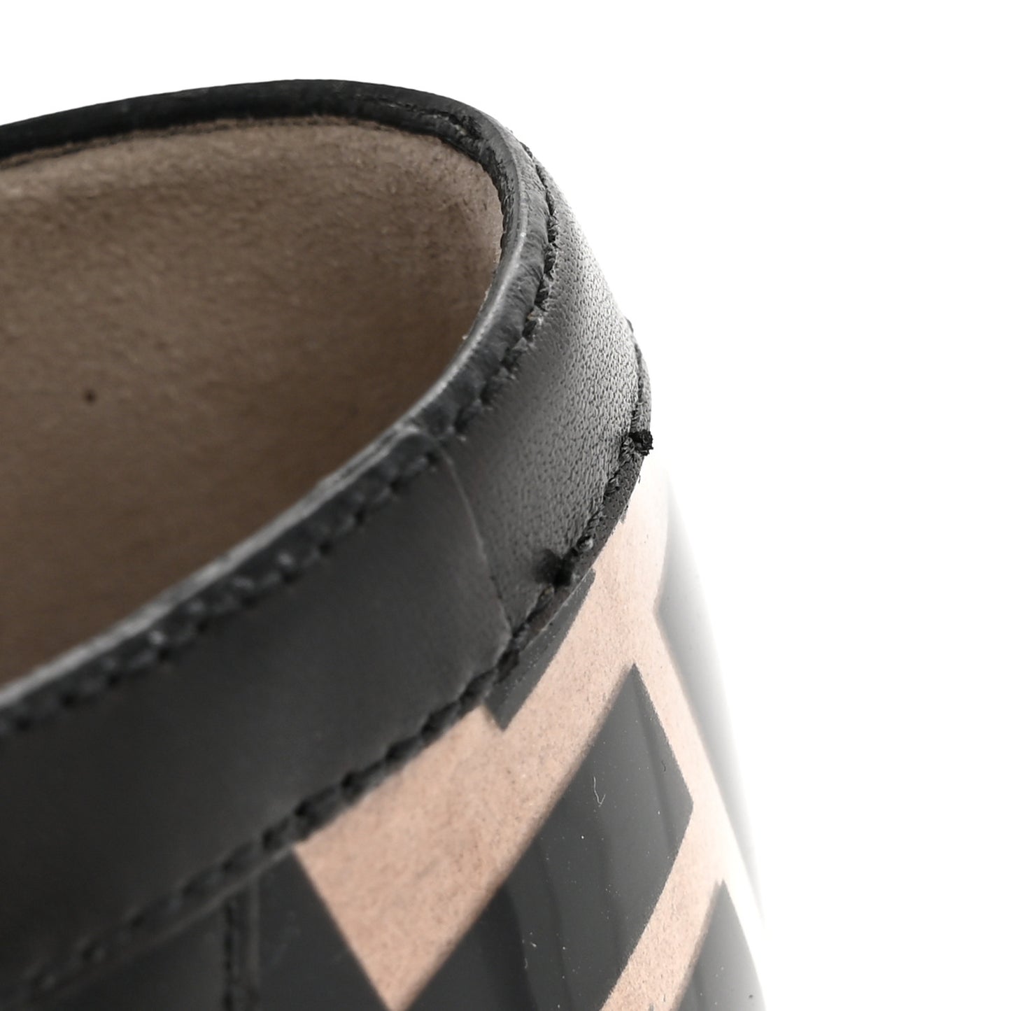 PVC Calfskin FF Colibri Ballerina Flats 36 Black