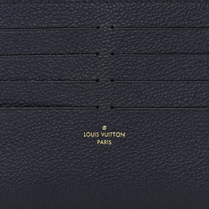 Louis Vuitton Calfskin Felicie Chain Wallet Card Holder Insert Marine Rouge 6 of 6
