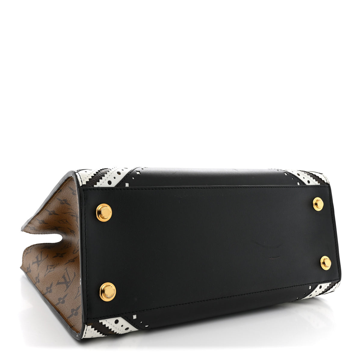 Louis Vuitton Reverse Monogram Brogue City Steamer MM Bag 4 of 13