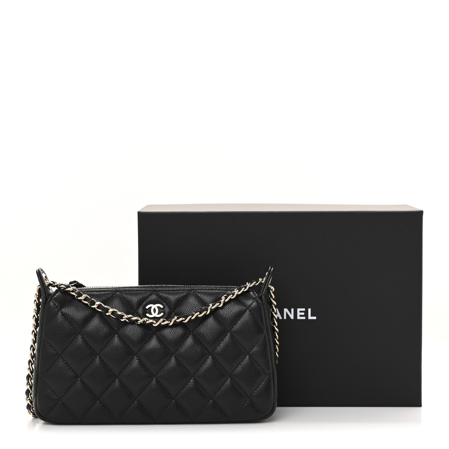 Chanel Caviar Quilted Purse With Chain Black 21 of 21