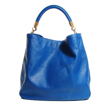 Saint Laurent Leather Large Roady Blue 1 of 9