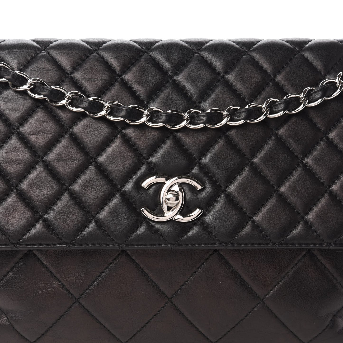 Calfskin Quilted In The Business Flap Bag Black