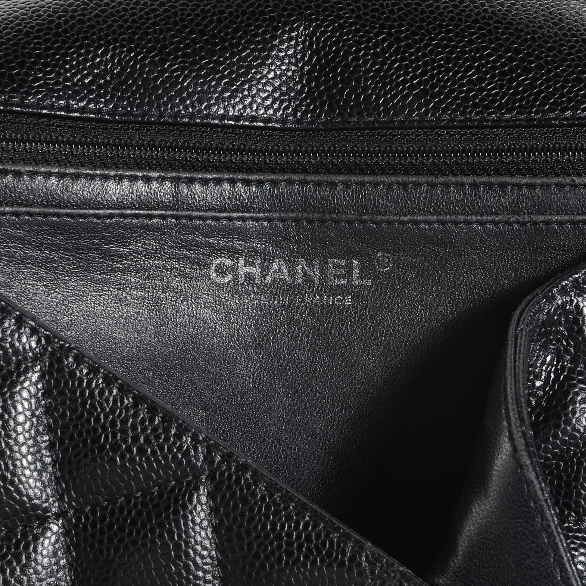 Chanel Caviar Jumbo Single Flap Black 6 of 7