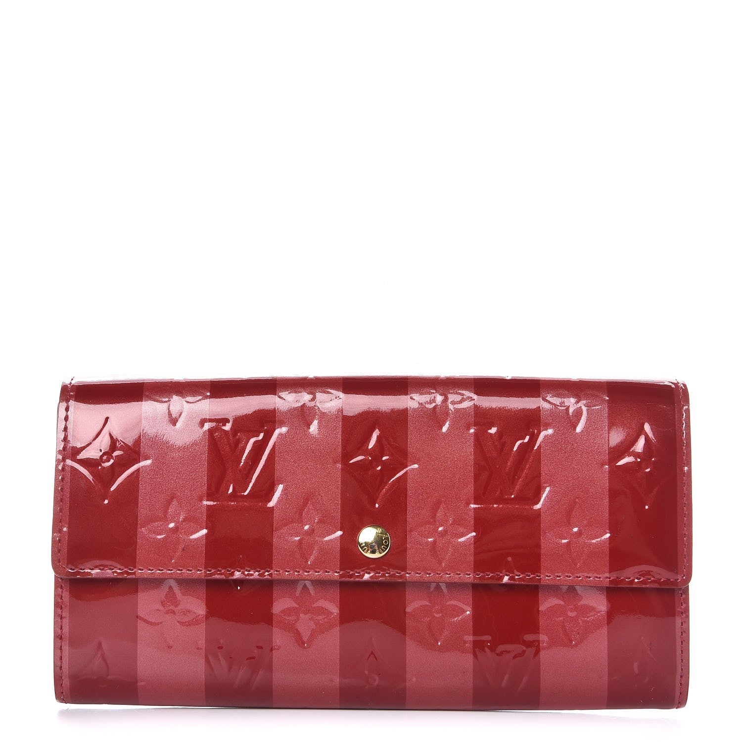 Louis Vuitton Vernis Rayures Sarah Wallet Pomme D'Amour 1 of 8