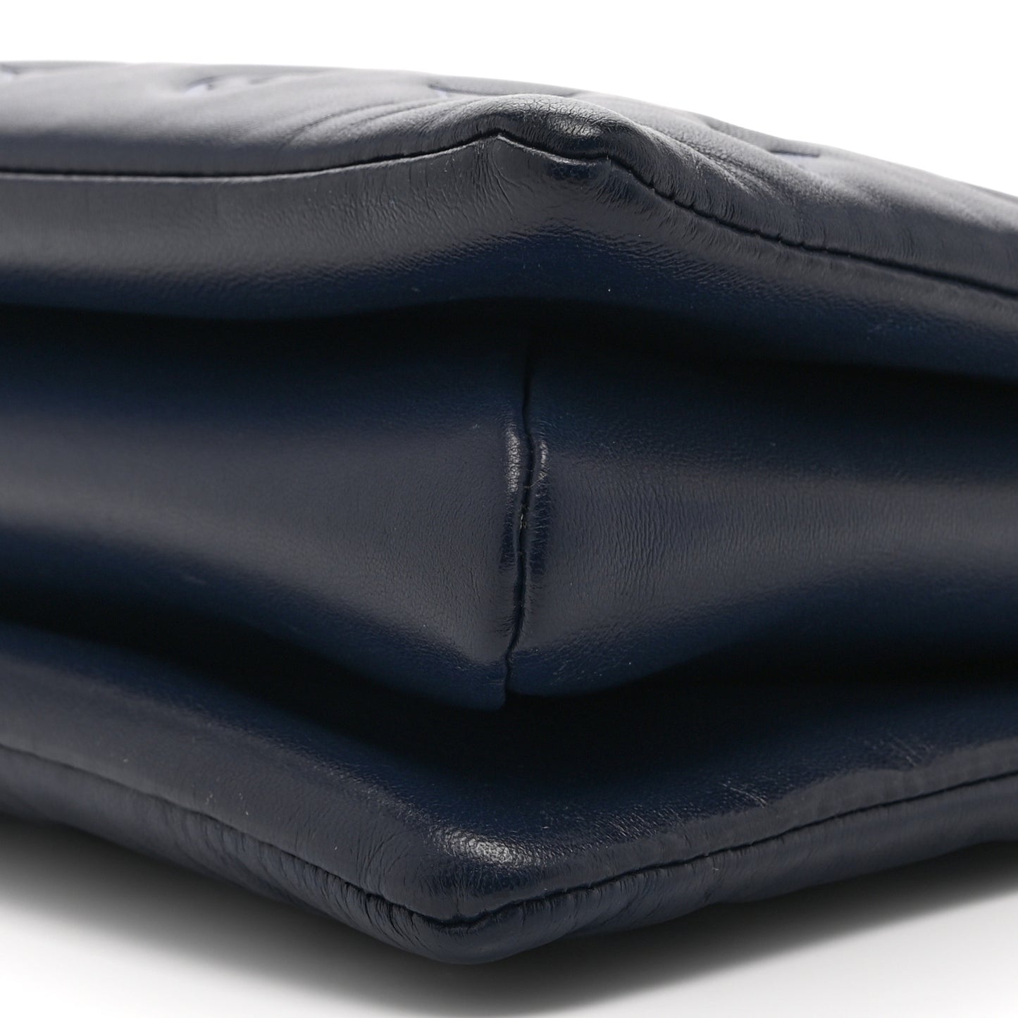Lambskin Embossed Monogram Coussin PM Denim Blue
