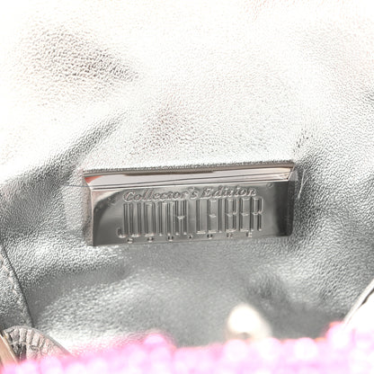 Judith Leiber Swarovski Crystal Cowboy Boot Austin Minaudiere Clutch Pink 6 of 11