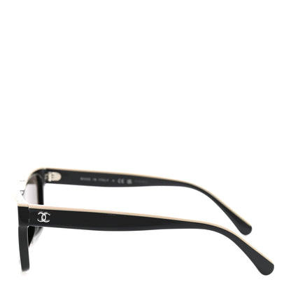 Chanel Acetate Polarized Square Sunglasses 5417-A Black 3 of 8