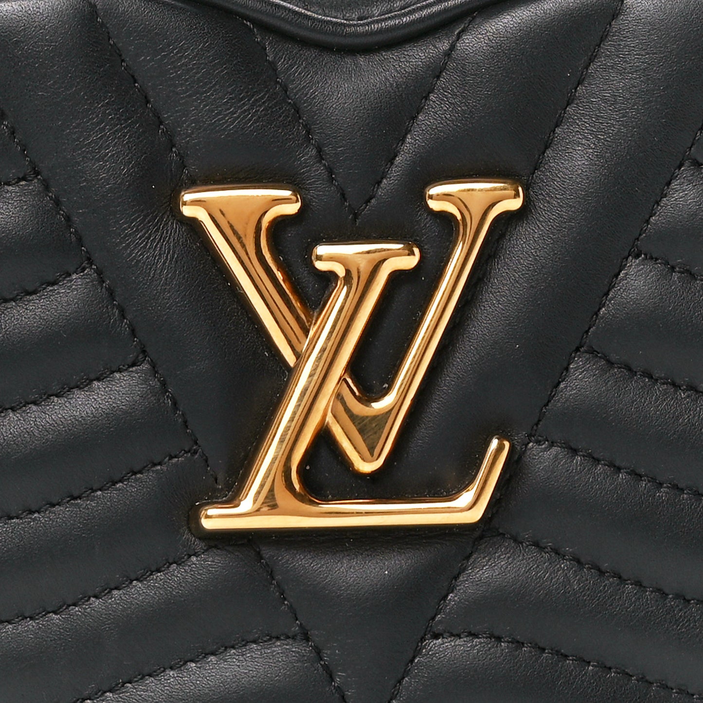 Calfskin New Wave Heart Bag Black