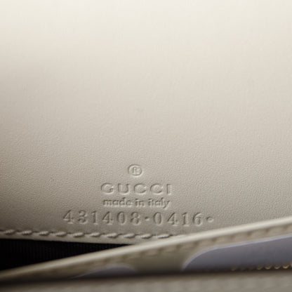 Gucci Guccissima Signature Bowy Chain Wallet Mystic White 6 of 6
